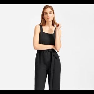 Everlane The Linen Square-Neck Jumpsuit